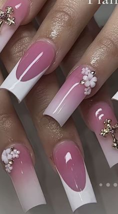 Nessa Nails, Artsy Nails, Nail Video, Casual Nails, Ombre Nail Designs, Classy Acrylic Nails, Pretty Nail Art Designs, Unique Acrylic Nails