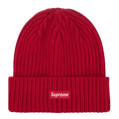 Supreme Red Overdyed Beanie Ss24!! 100% Authentic!! Brand New!! Casual Red Hat, Red Cotton Hat For Fall, Supreme Accessories, Red Beanie, Caps For Men, Designer Hats, Fashion Sites, Global Brands, Hat Designs