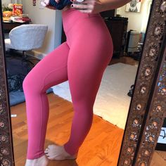 Limited Edition Leggings Worn Once! Compressive, Lightweight, True To Size, High Waisted. Sold Out Online Open To Offers. Will Take For The Right Price Colorful Leggings, Pant Jumpsuit, Limited Edition, Pants For Women, High Waisted, Leggings, Pants, Pink, Women Shopping