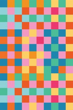 an image of colorful squares that are in the same color scheme, with different sizes and shapes