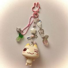 Toro Inoue, Clay Keychain, Y2k Accessories, Cute Keychain, Cute Charms, Beaded Keychains, Jewelry Inspo, Phone Charm