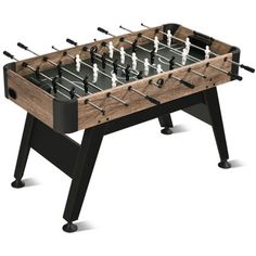 an old foosball table is turned into a game