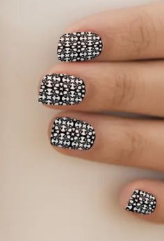 Black and White Nail Art Black And White Nail, Black And White Nail Art, White Nail Art, White Nail, Black White Pattern, Disney Gifts, Star Wars Gifts, White Patterns