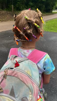 Crazy Hair For Kids, Funny Painting, Going Out Hairstyles