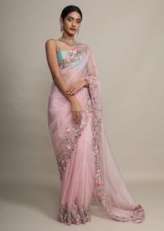 Plain Satin Saree, Sarees For Girls, Indian Sari Dress, Fancy Sarees Party Wear, Indian Saree Blouses Designs, Saree Designs Party Wear, Indian Fashion Saree, Indian Gowns Dresses