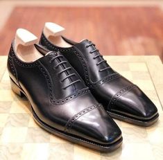 Shoes Size: US 6.5 Mens Business Casual Shoes, Dress Shoes For Men, Men's Wedding Shoes, Business Casual Shoes, Shoe Crafts, Black Dress Shoes, Oxford Shoes Men, Brogue Shoes, Business Casual Men