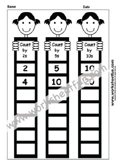 three people are standing on top of the numbers in this counting game, which is used to