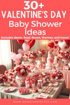 valentine's day baby shower ideas