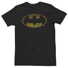 Answer the call with this men's Batman tee. Crewneck Short sleevesFABRIC & CARE Cotton Machine wash Imported Answer the call with this men's Batman tee. DC Comics Answer the call with this men's Batman tee. Size: XXL. Color: Black. Gender: male. Age Group: adult. Pattern: Graphic. Retro Tri-blend Black T-shirt, Retro Black Tri-blend T-shirt, Epic Clothes, Black Batman, Nerdy Shirts, Caped Crusader, Batman Shirt, Black Graphic Tees, Cool Graphic Tees