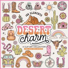 the desert charm clip art collection