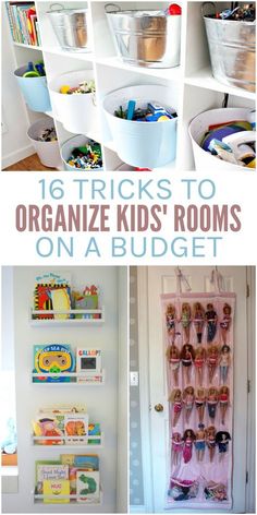 organized kids'rooms on a budget