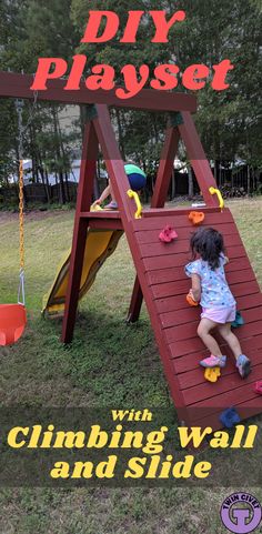 How To Build A Playground, Diy Wooden Playset, Diy Playset Outdoor Plans, Simple Play Structure Diy, Swingset Plans Diy, Playset Outdoor Diy, Diy Playground Plans, Diy Playset Outdoor