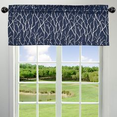 PRICES MAY VARY. 100% Polyester Imported Package Includes : One valance. Premium triple-woven blackout fabric. Extremely soft to touch. Artistic Style: This window valance has modern aesthetic and features a stylish silver tree branch print. Kotile valance curtain provides an easy and inexpensive way to add color and style to kitchen window, bathroom small window and more. Window Valance Dimension: Valance measures W52" x L18" + 2" Header. Header Type 3" rod pocket which can fit most standard cu Curtain For Window, White Valance, Kitchen Window Valances, Traditional Curtains, Country Curtains, Sherwin Williams Paint Colors, Grey Curtains, Curtain Valance, Home Curtains