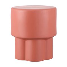 an image of a pink stool that is on the white background for use in interior design