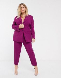 We've gathered the best #prom #suits for girls (or boys, or anyone) so you can find out if you’re into a black tux, all things sequins, a good floral prin — or if you simply want to see if a suit, in general, catches your eye. Click to read more! Purple Prom Suit, Frill Mini Dress, Color Magenta, Plus Size Womens Clothing