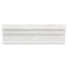 a white marble shelf on a white background