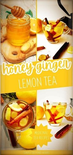 Explore the benefits of Honey Ginger Lemon Tea in our Medicinal Tea Recipes & Herbal Tea Remedies. This tea combines the healing powers of ginger, lemon, honey, and cinnamon, making it a potent natural remedy for improving health. Ideal for anyone seeking effective cold remedies and healthy herbs. Discover more herb recipes and medicinal tea recipes at simplybeyondherbs.com.