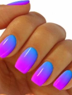 Dominican Nails, Ombre Nail Design, Blue Ombre Nails, Ombre Nail Art Designs, Gel French Manicure, Unghie Sfumate, Her Nails, Nail Art Ombre