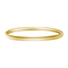 This 14k gold filled bangle bracelet features a polished finish. It measures 5mm in width and 7 inches in circumference. Jewelry Education, Inner Core, Circle Monogram, Diamond Guide, Religious Jewelry, Diamond Earrings Studs, Diamond Gemstone, Diamond Studs, Custom Rings