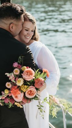 bride and groom sailboat elopement in kelowna, bc