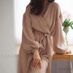 Lasaky - Luxurious Lounge Wear for the Ultimate Relaxation Spring Loungewear, Robes Women, Elegant Summer Dresses, Cotton Pajamas Women, Nightgown Sets, Elegant Party Dresses, Cotton Sleepwear, Women's Robe, Maid Dress