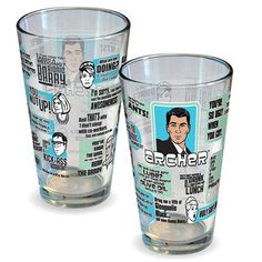 $8.99 Preorder Archer Quotes, Show Quotes, Geek Decor, Funny Shows, Stuff And Thangs, Pint Glass, Beer Glasses, Shot Glass, Drinkware