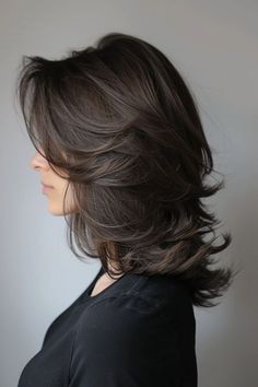 Discover 30 stylish short hairstyles for women over 50, from sleek bobs to modern shags, that are easy to maintain and perfect for any occasion. Hair With Volume And Layers, Face Framing Layers Volume, Shaggy For Fine Hair Round Faces, Face Layers Short Hair, Voluminous Layers Medium Hair, Haircut Shorter In Back, Haircuts For Textured Hair, Hair Cuts For Shorter Hair, Short Haircuts For Full Faces