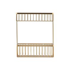 House Doctor Bath Double With Brushed Brass Finish Bath Basket, Basket Shelf, Bronze Wallpaper, Modern Baskets, Double Bath, Summer Furniture, Beige Wallpaper, Basket Shelves, Bathroom Collections