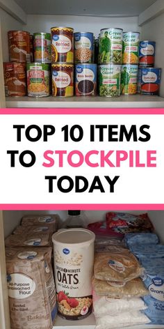 Ready to build your emergency stockpile? Check out these 10 must-have items that everyone can stockpile! Start stocking up today and be ready for whatever life throws your way! Stocking Up For Emergencies, Extreme Couponing Stockpile Food, Things To Stock Up On, Stockpile Organization, Extreme Couponing Stockpile, Prepper Items, Prepper Food, Stock Room, Pantry Fridge