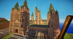 Hogwarts Minecraft Skyrim, Castle Blueprints, Minecraft Castle Blueprints, Minecraft Castle, Minecraft Map, Minecraft Buildings