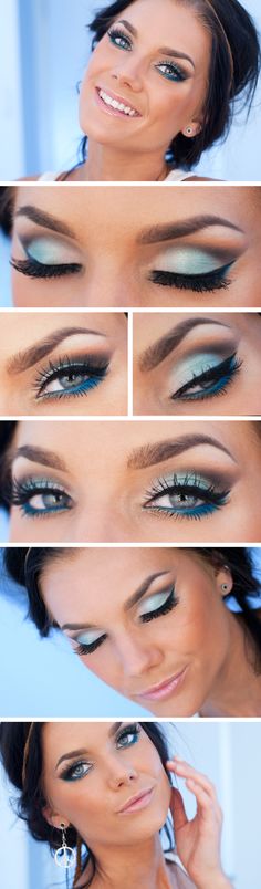 Follow me ~Ashlee ♡ Linda Hallberg, Blue Makeup, Blue Eye Makeup, Eye Make, Pretty Eyes, 인물 사진