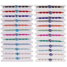 PRICES MAY VARY. Sufficient quantity: there are 24 pieces of colorful evil eye beaded bracelets in different colors, enough quantity for your daily use and replacement, many colors can meet your different daily matching need, you can also share with your family and friends Meaning of evil eye: evil eye is seen as a kind of protection and blessing, it is said that it can bring good luck, wealth and health, which are full of meaning and delicate, you can wear it everyday or for different occasions Colorful Evil Eye, Beaded Bracelets Handmade, Couple Girls, Braided Rope Bracelet, Sliding Knot Closure, Bracelets Adjustable, Rope Bracelets, Eye Bracelets, Adjustable Knot