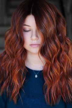 Copper Hair Color Dye | The Salon Project NYC Light Copper Hair, Reddish Brown Hair Color, Copper Brown Hair Color, Copper Blonde Hair Color, Copper Brown Hair, Pale Skin Hair Color, Red Balayage Hair, New Hair Color Trends, Copper Blonde Hair