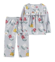 Carter's Toddler Girls 2-pc. Pant Pajama Set/4T/nwt. # Pieces In Set: 2 1st Piece Description: Top 1st Piece Fabric: Rib 1st Piece Fiber Content: 100% Cotton 1st Piece Care: Machine Wash 2nd Piece Description: Pants 2nd Piece Closure Type: Elastic Full 2nd Piece Fabric: Microfleece 2nd Piece Fiber Content: 100% Polyester 2nd Piece Care: Machine Wash Features: Flame Resistant 1st Piece Neckline: Round Neck 1st Piece Sleeve Length: Long Sleeves Country of Origin: Imported For child's safety, garme Cute Pajama Party Sets For Fall, Cute Fall Pajama Party Sets, Casual Fall Sets For Sleepovers, Kohls Outfits, Floral Pajama Pants, Fleece Pjs, Girls Pjs, Cotton Pjs, Toddler Pajamas