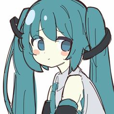 Hatsune Miku Pfp, Brazilian Twist, Miku Art, Hatsune Miku Icon, Miku Icon, Turquoise Hair