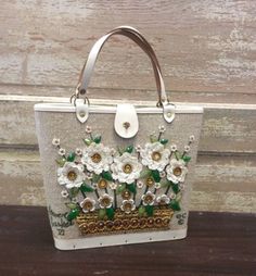 Vintage Enid Collins Flower Basket Handbag Basket Handbag, Boho Chic Bags, Inspired Handbags, Textile Bag, Mosaic Ideas