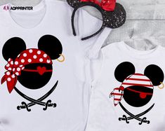 Disney Pirate Shirt, Disney Cruise Shirt, Disney matching shirts, Disney Cruise matching shirts, Pirate Minnie, Pirate Mickey DT291 Family Matching Mickey Mouse Tops For Disney Trips, Family Matching White Tops For Disney Trips, White Family Matching T-shirt With Mickey Mouse, White Themed Shirt For Disney Fan Events, Themed White Shirt For Disney Fan Events, White Mickey Mouse Shirt For Disney Trips, Themed Cotton Shirt With Mickey Mouse, White Mickey Mouse Shirt For Disney Fan Events, Disney Matching Shirts