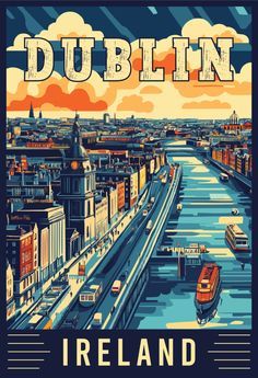 Immerse yourself in the vibrant spirit of Dublin, Ireland, through beautiful travel art! From the iconic Ha'penny Bridge to the lively streets of Temple Bar, this artwork showcases the charm and culture of the Irish capital. Perfect for travel lovers and art enthusiasts. ☘️🎨 #DublinIreland #TravelArt #IrishCulture #CityscapeArt