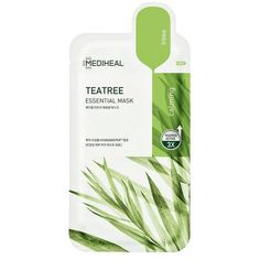 Rescue your skin with this Mediheal hydrating tea tree sheet mask, and enjoy the smooth complexion you deserve. Tea Tree Oil, Chamomile, and Centella Asiatica Extract work together to manage oil, minimize pores, moisturize, and soothe sensitive skin. The Bamboo Cellulose sheet snugly adheres to your skin, ensuring optimal essence absorption. As the essential mask dries, it lightens and tightens slightly for a firming sensation. Size: 1. Best Sheet Masks, Melaleuca Alternifolia, Biome, How To Treat Acne, Sheet Mask, Beauty Box, Tea Tree Oil, K Beauty, Acne Prone Skin