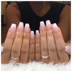 Ombré French Nails Ombre french nails, French fade nails, French nails Nail Designs With Chrome, French Fade Nails, Ombre French Nails, Ombre French Tips, Faded Nails, Gel Nails French, Ombre Nail Art Designs, French Ombre, Wedding Nails French