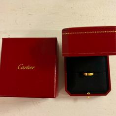 This Is A Fully New, Never Worn Cartier Love Wedding Band Small Size. 50 Mm (5 1/4 Us). I Bought The Wrong Size. Will Not Accept Bid Pricing. Authenticity Will Be Included Cartier Gold Wedding Rings, Cartier Love Wedding Band, Love Band, Cartier Jewelry, Cartier Love, Love Wedding, Womens Jewelry Rings, Cartier, Wedding Band