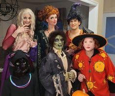 a group of people dressed up in costumes