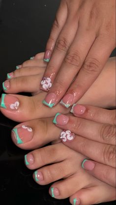 Nails acrylic toes matching nails Square Medium Acrylic Nails Designs, Nail Sets Summer, Nails And Feet Set Summer, Summer Nails Ideas 2024 Square, Shorties Acrylic Nails Summer, Pink French Tip Design Nails, Pedicure Inspo 2024, Natural Nail Designs No Acrylics, Purple French Pedicure