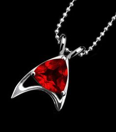 Star Trek Starfleet Division Sterling Silver Silver Trillion Necklace | ThinkGeek Star Trek Wedding, Star Trek Merchandise, Nerd Herd, Think Geek, Phone Charms, Jewelry Picture, Fancy Jewellery, Action Figures Collection, Love Stars