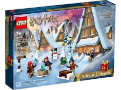 the lego harry potter christmas village set