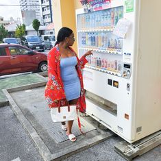 Exploring Okinawa, Japan in my denim mini dress and bold cardigan. Paired my cute outfit with my classic white Dooney & Burke handbag, white slides, and some retro style Sunnies from Cobi Styled! Tap the pic! #cutefit White Slides, Chic Baby, Okinawa Japan, Statement Tees, Denim Mini Dress, Okinawa, Denim Mini, Cute Outfit, Classic White