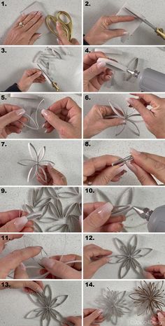 instructions to make paper snowflakes with scissors