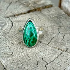 Natural Congo Malachite And Solid 925 Sterling Silver Ring Stamped 925 Size-6 Nwot Malachite Ring, Malachite Rings, 6 Rings, Ring Color, Womens Jewelry Rings, Solid 925 Sterling Silver, 925 Sterling Silver Ring, Sterling Silver Ring, Silver Ring