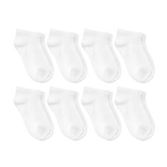 Keep your young ones warm and comfy with the Toddler 8pk Low Cut Socks - Dealworthy™ White. Features a white color with a pair of 8 available in this set. The socks are made from lightweight materials for comfortable wear. Whether they are running around the park or hanging out at home, these low-cut socks will keep your little one's feet warm and dry. dealworthy™: Just what you need, priced just right. Bobby Socks, Low Cut Socks, Sock Booties, Cat Socks, Toddler Boy Outfits, Baby Socks, Socks And Hosiery, Ankle Socks, Toddler Outfits