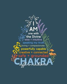 Affirmations For Chakras, Chakras Mantras, Crown Chakra Affirmation, Root Chakra Affirmations, Feminine Affirmations, Chakra Healing Meditation, Wellness Space, Chakra Health, Chakra Affirmations